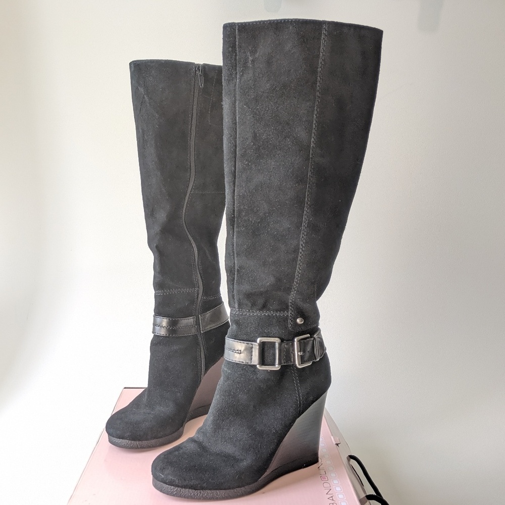 Bandolino high boots black suede - Picture 3 of 7
